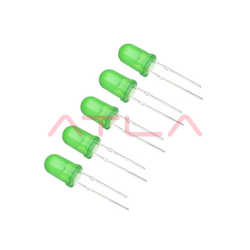 100 шт./лот 5 цветов F5 мм круглый светодиодный набор в ассортименте Ультраяркий