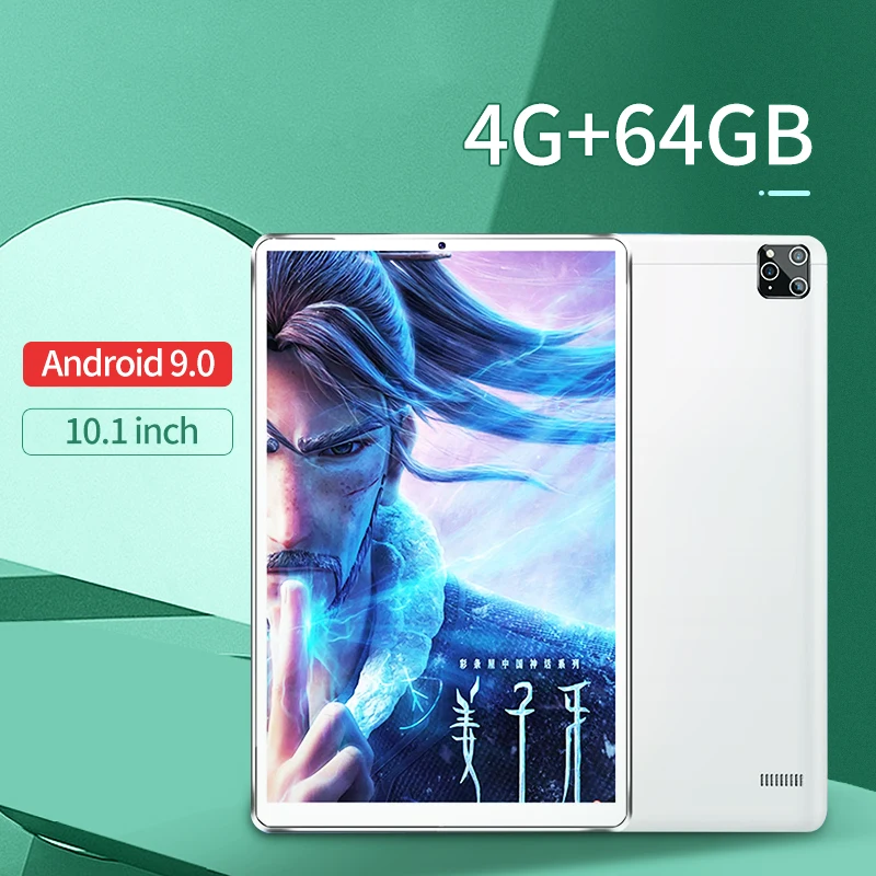 

Новый планшет Android 9.0 10,1 дюймов Планшеты 4G телефон планшет 4G + 64 Гб Лидер продаж 2023 Android 2 в 1 планшет для рождественского подарка