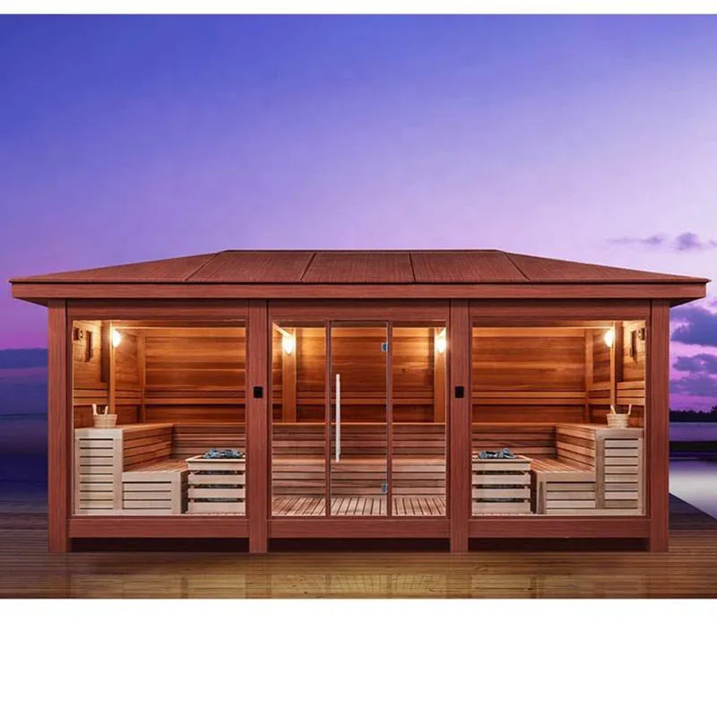 

Contemporary Sauna Wood Steam Gazebo