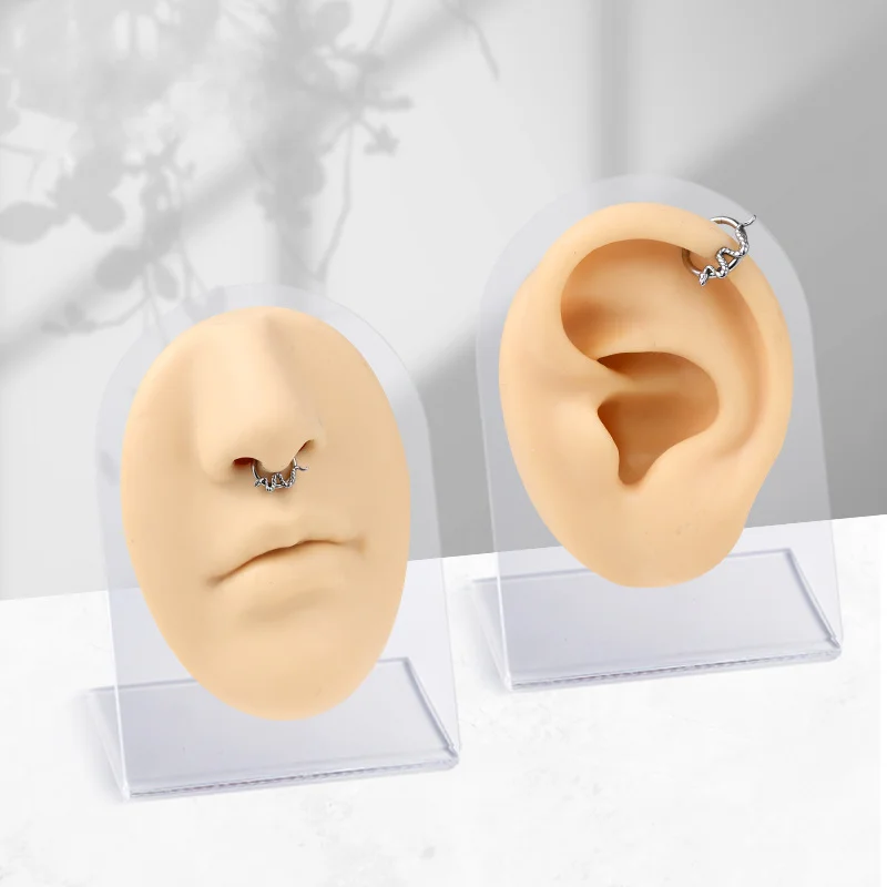 Stainless Steel Snake Nose Punk Rings Fashion Cartilage Earring Unisex Trendy Jewelry Personalized Party Jewelry Wholesale