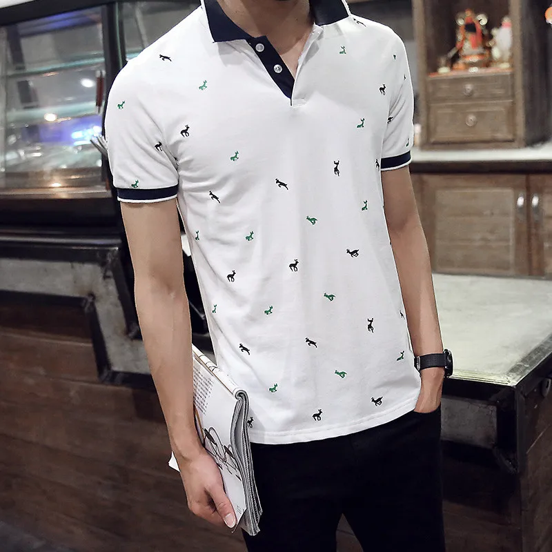

5289-R-t-shirt men's trend loose half-sleeve cotton outdoor men's printing men's clothing cotton men's t-shirt