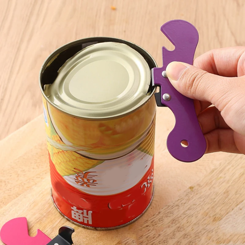 

Manual Can Opener Safety Gadget Kitchen Multifunctional Stainless Opener NEW