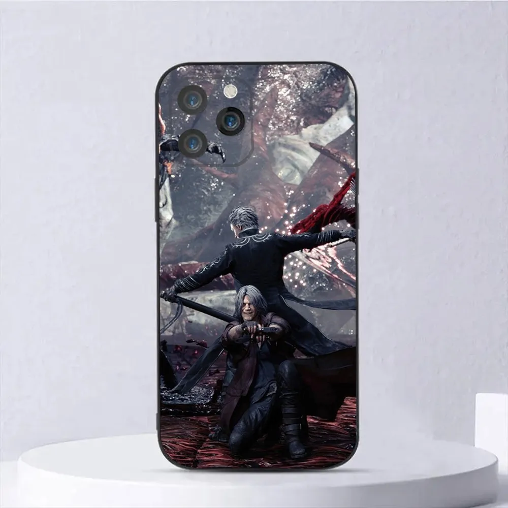 Чехол для телефона D-Devil May Cry Game iPhone 15 14 13 12 11 Plus Pro Max XS X XR SE Mini 8 7 мягкий силиконовый