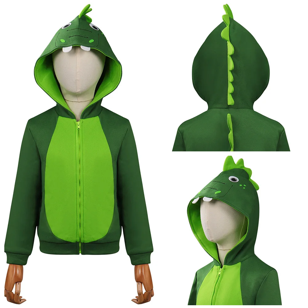 

Kids Children Little Dinosaur Cosplay Hoodie Masquerade Halloween Carnival Suit
