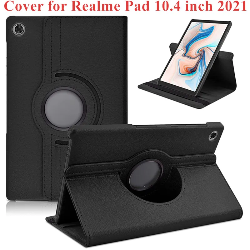 

For Realme Pad Case 2021Case,360 Degree Rotating Stand Tablet Cover for Realme Pad 10.4 inch 2021 Stand PU Leather Cover Case