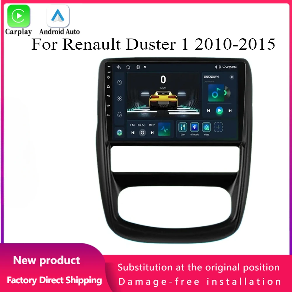 Android 14 для Renault Duster 1 2010-2015 автомобильный радиоприемник мультимедийная навигация