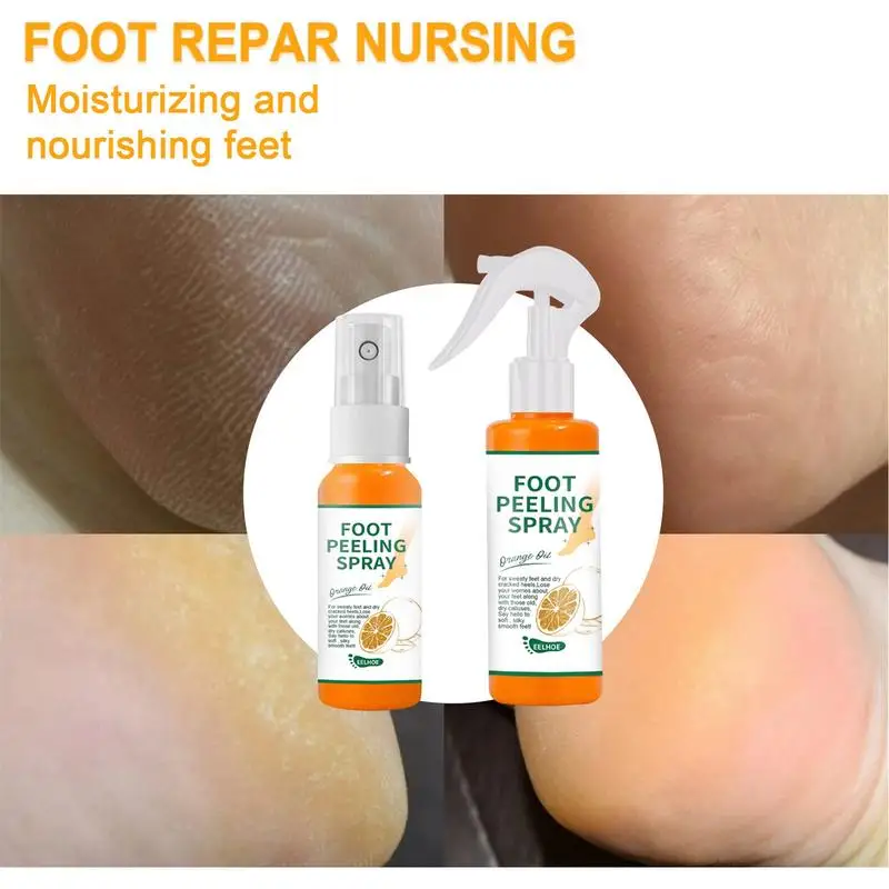 

Exfoliating Foot Spray Dead Skin Remover Calluses Moisturizing Foot Care Tool For Pedicure Nourishing Feet Care Spray
