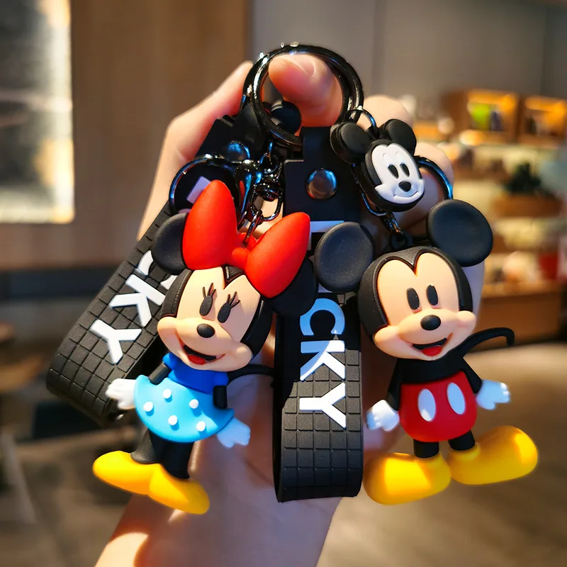 Buy Wholesale China Stylish Women Girl Bag Keychain For Mickey Bow Tassel  Keychains With Fluffy Pom & Keychain For Lv Style at USD 3.41