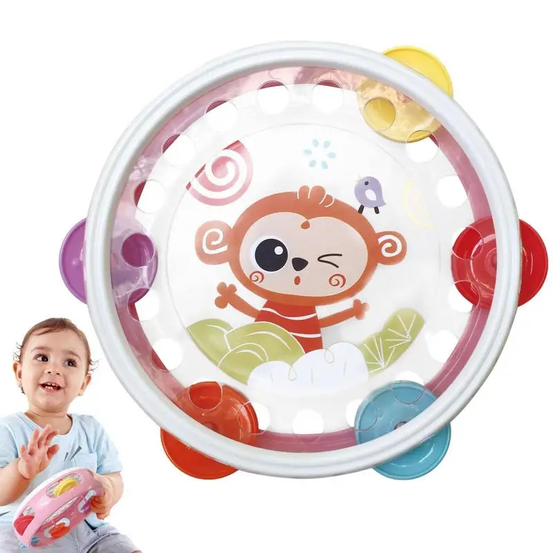 

Tambourines For Kids Hand Held Early Educational Musical Instrument Rhythm Shaking Small Jingle Bell Tool Precussion Lightweight