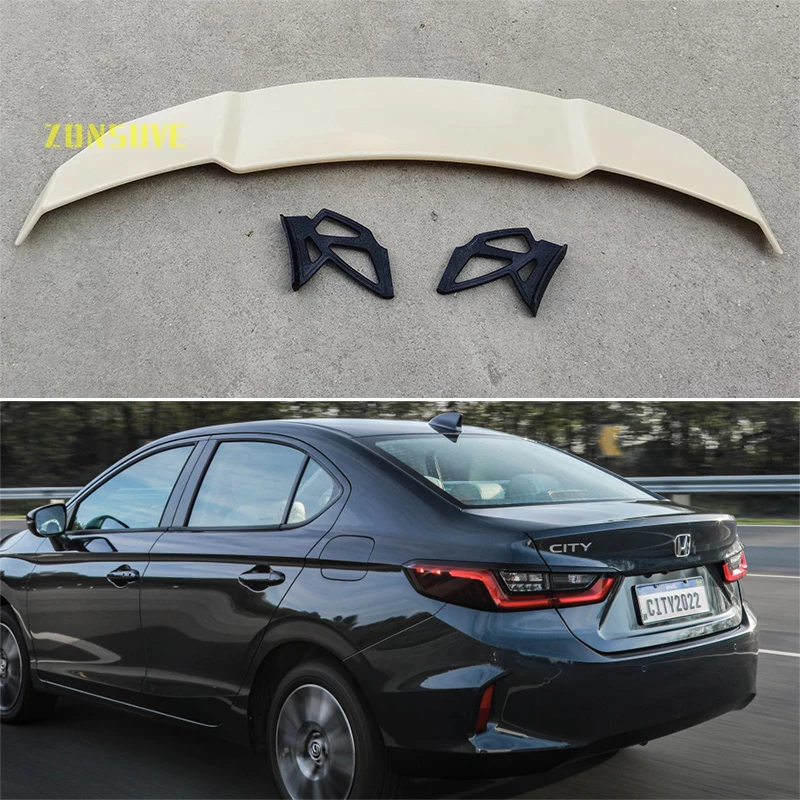 

Используется для 2021-2022 Honda CITY спойлер авто седан комплект задних крыльев корпуса Аксессуары из АБС-пластика