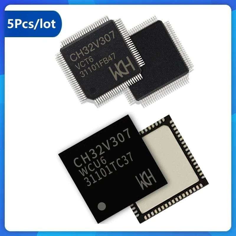 

CH32V307 QingKe 32-разрядная фотомагнитола 144 МГц USB 480 Мбит/с Встроенный PHY 8UART Ethernet , 5 шт./партия