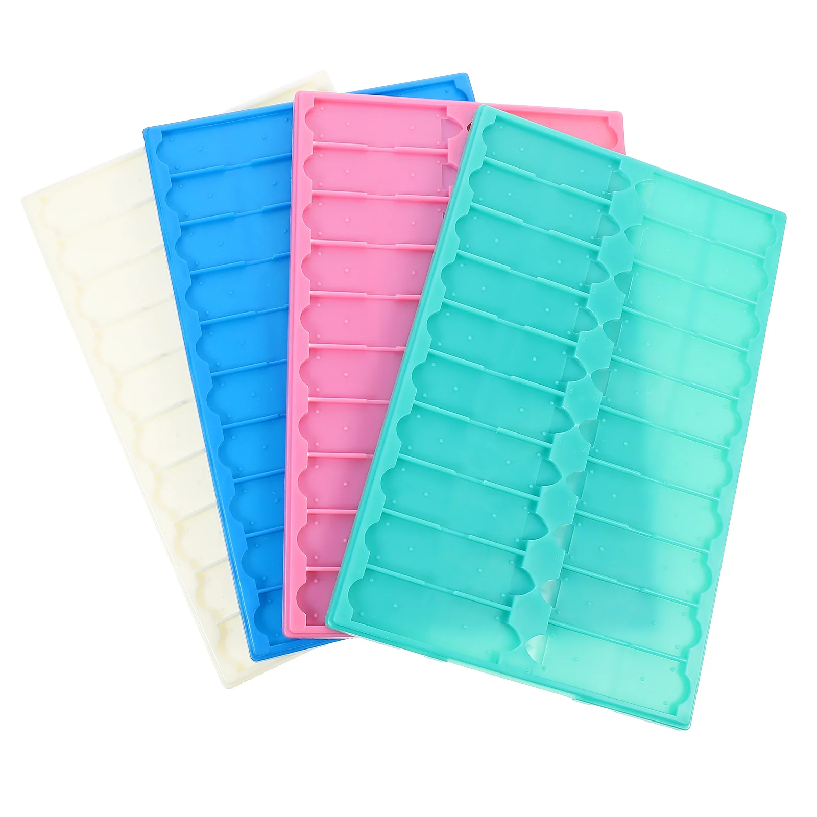 

4pcs Microscope Slide Storage Tray Plastic Microscope Slide Trays (Random Color)