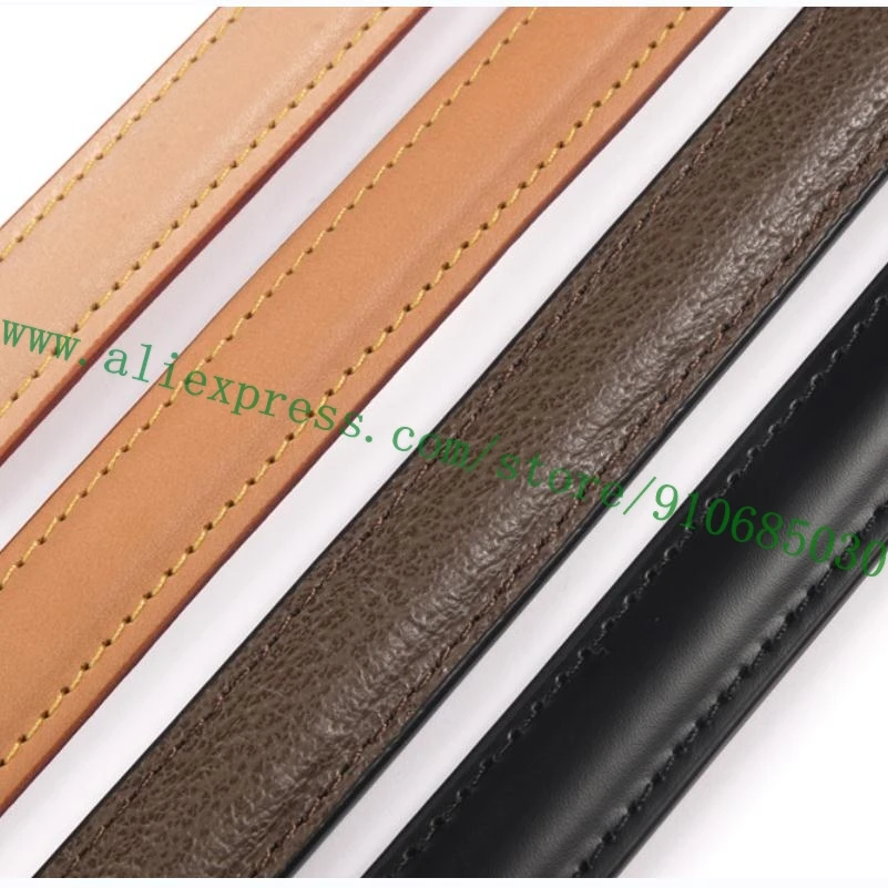 62cm Fixed Length Real Calf Leather Bag Strap For Designer Lady Handbag Women Bag Carrying Parts Substitute Pop Up Style