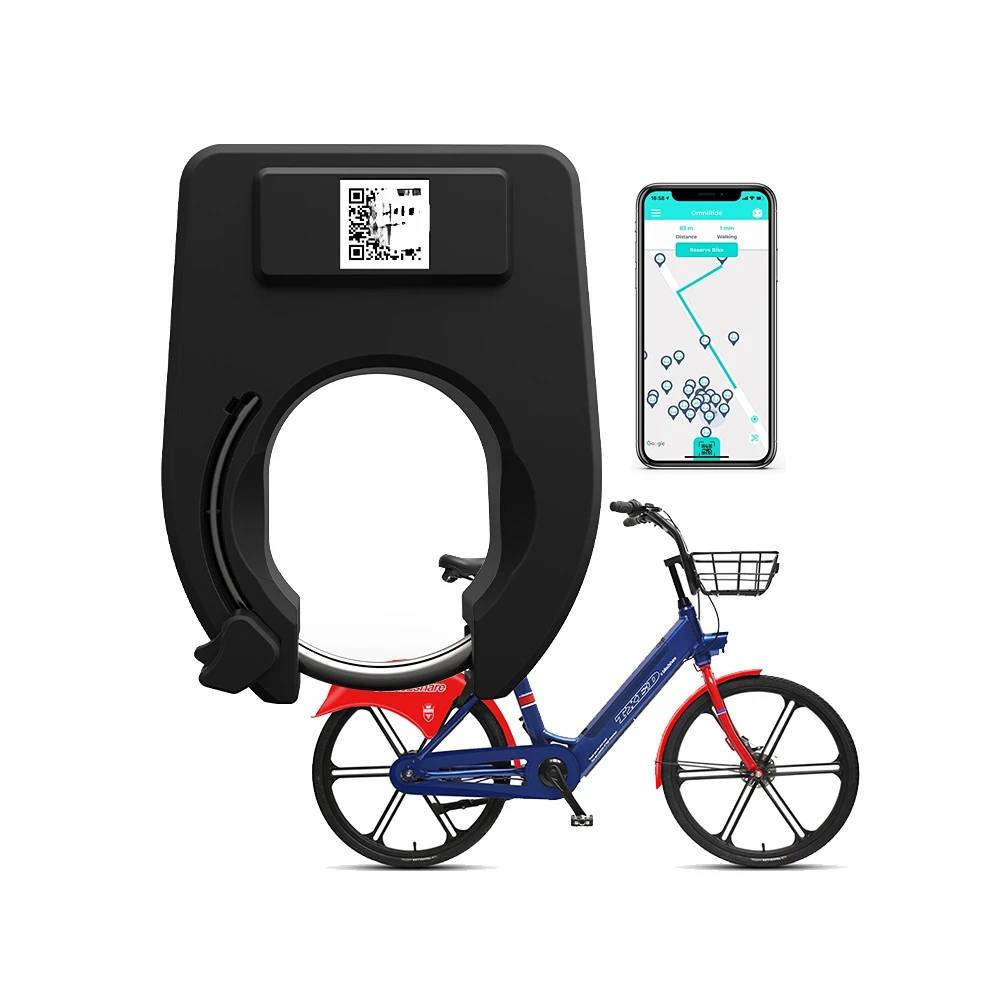 

Tracker EV Moped Electric Public Ebike Share Alarm Qr Code RFID NFC Smart Bicycle Rental System Bike Sharing Lock