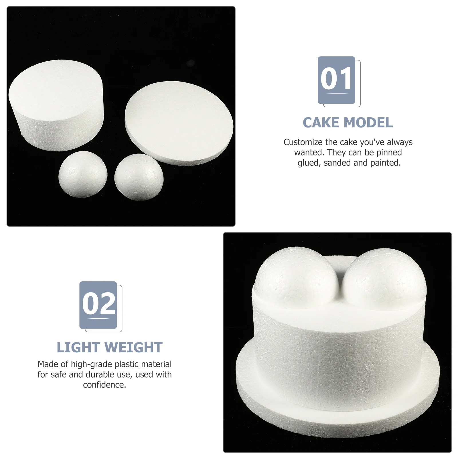 

Cakestyrofoamrounds Craft Shapes Polystyrene Shape Dummy Wedding Moldsmodel Forms Dummies Smooth