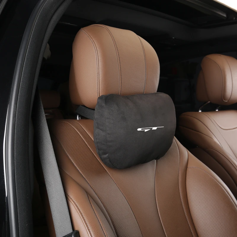 

Для Kia GT GTline 2015 2018 2020 замшевый подголовник автомобиля, поддержка шеи, мягкая подушка для шеи, аксессуары для салона автомобиля
