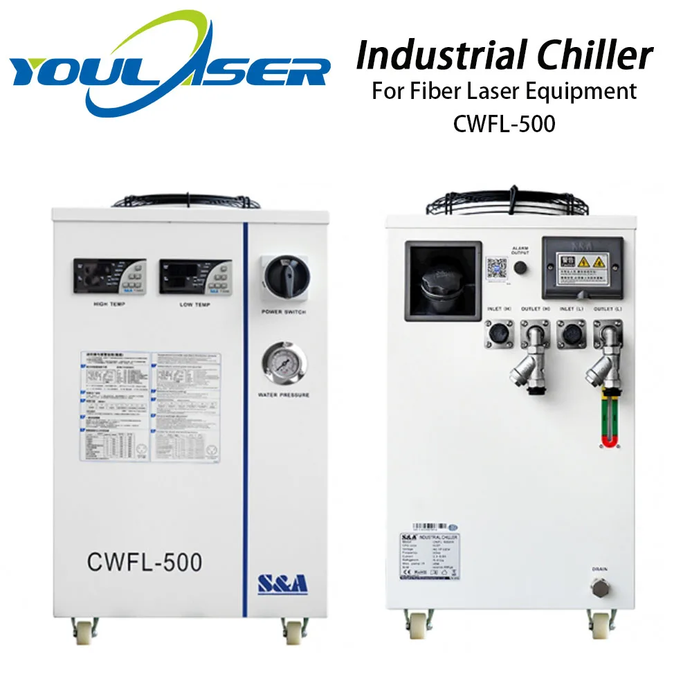 

S&A CWFL-500AN & 500BN & 500DN Industry Air Water Chiller for Fiber Laser Engraving Cutting Machine