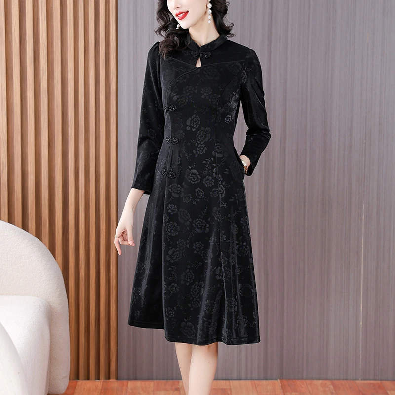 

Новинка 2023, роскошная осенне-зимняя одежда, новое темпераментное облегающее платье с поясом для живота