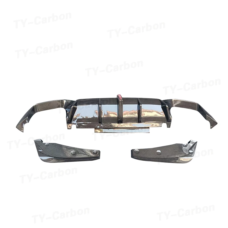 Диффузор для заднего бампера из углеродного волокна BMW F98 X4M 2019 + диффузор с