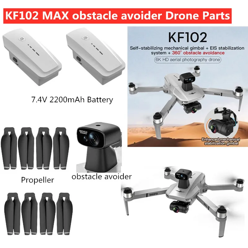 

7.4V 2200mAh Battery Propeller Arm With Motor For KF102 Max GPS Drone KF102 Max Drone battery KF102 MAX Laser Obstacle Avoidance