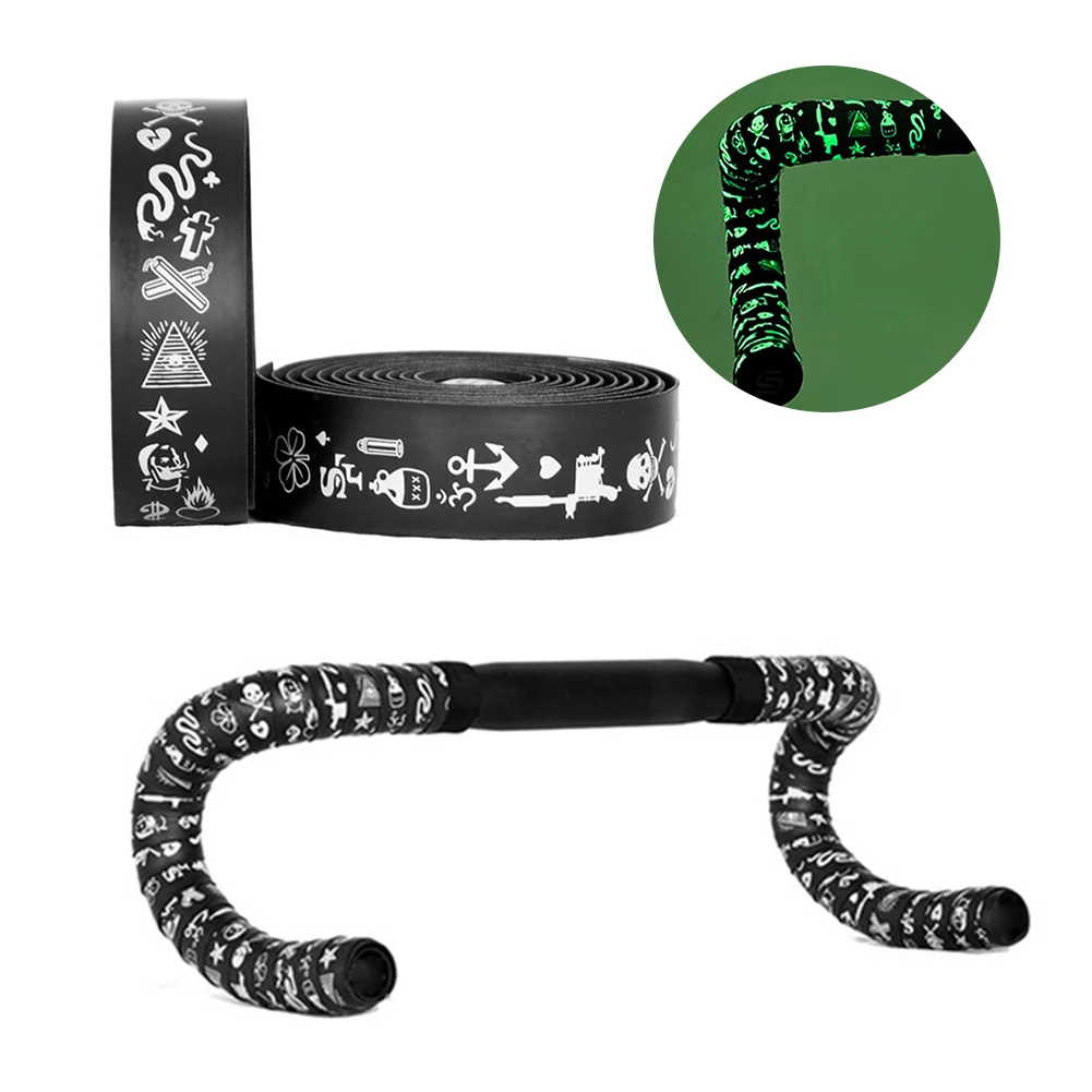 

1 пара, амортизирующий светящийся в темноте чехол на руль дорожного велосипеда