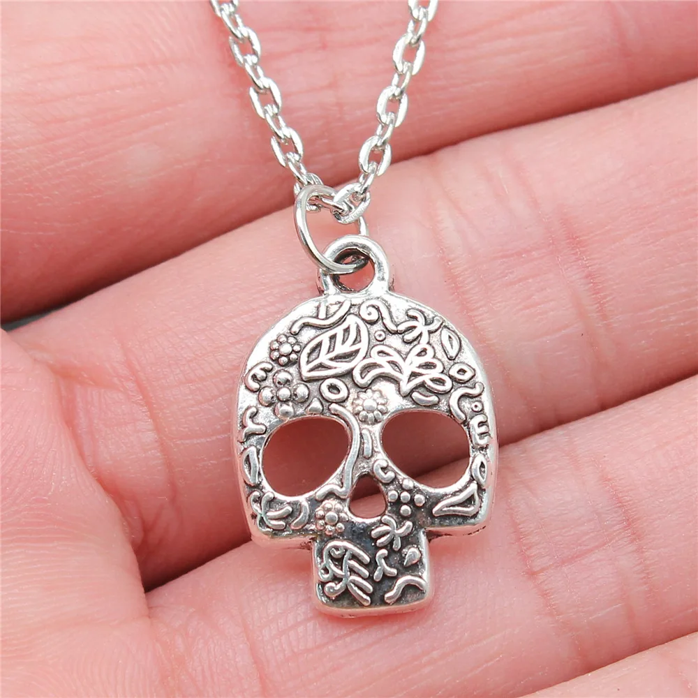 

Женское ожерелье с подвеской в виде черепа, 24x16 мм