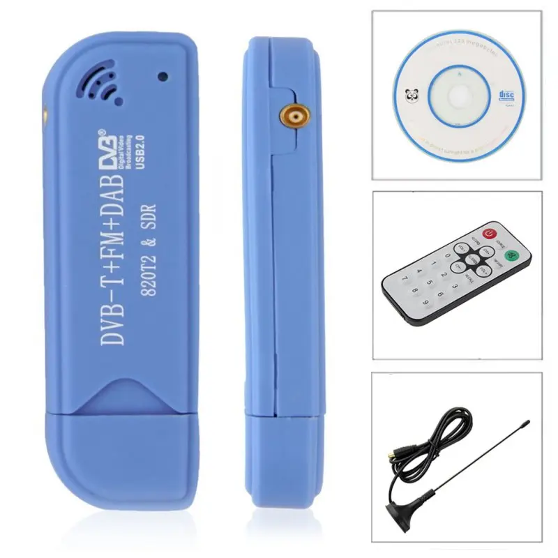 

TV stick мини портативный цифровой приемник USB 2,0 программное обеспечение радио DVB-T R820T2 SDR цифровой ТВ приемник Stick TV аксессуары для телефона
