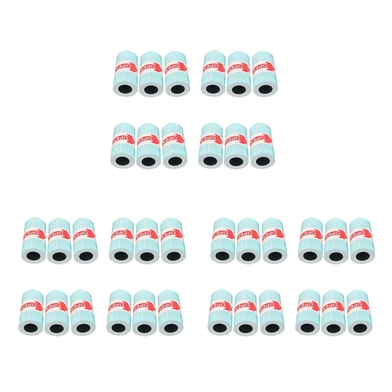 

NEW-36 Rolls Sticker Thermal Paper 57Mm X 30Mm Self-Adhesive Thermal Printer For PAPERANG Printer Cash Register POS Receipt