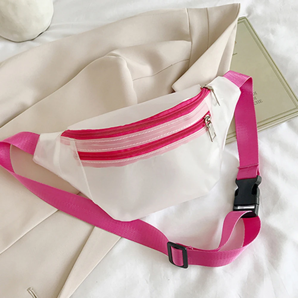 

Прозрачные поясные сумки для женщин, желейные нагрудные забавные летние сумочки через плечо