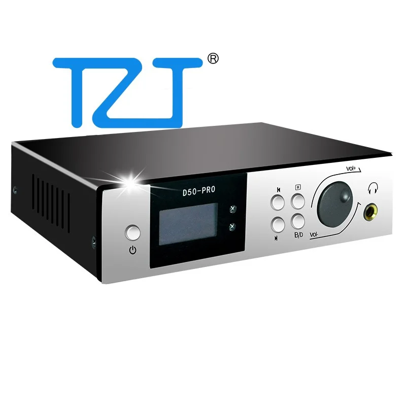 Декодер TZT D50PRO Dual ES9018K2M цифровой HIFI декодирование Amp коаксиальное волокно Bluetooth U дисковый плеер-белая панель