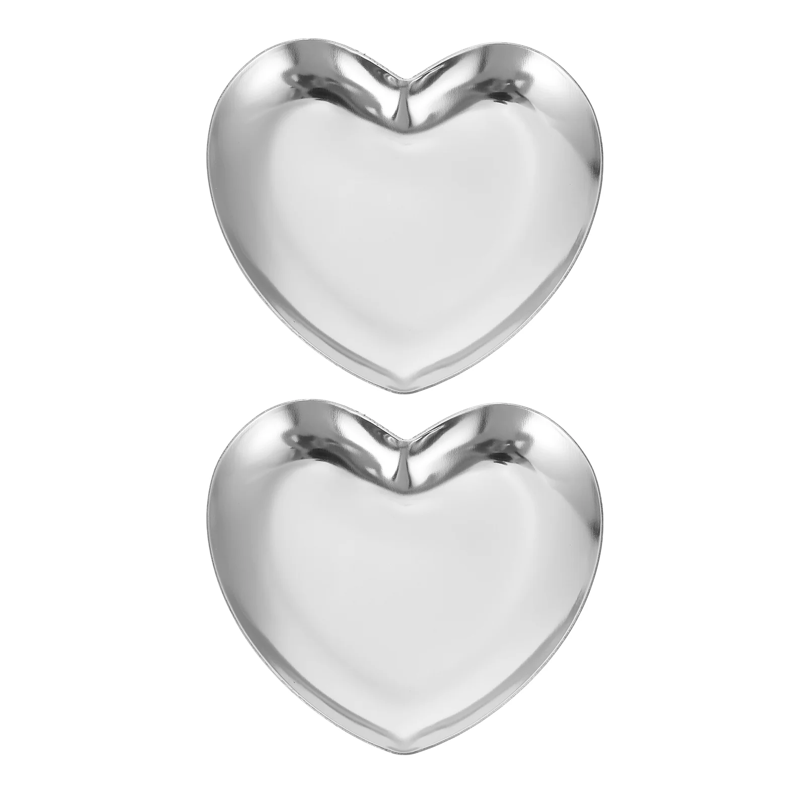 

Tray Jewelry Dish Organizer Ring Trinket Plate Heart Necklacevanity Holder Earring Stainless Container Desk Pallet Display