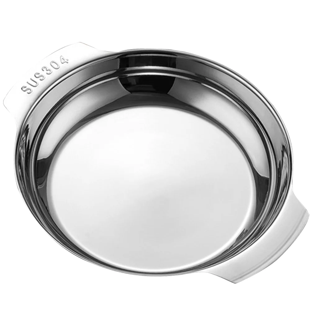 

Plate Trayfoods Skillet Pan Cookie Plates Metal Round Steam Steaming Resistant Heat Grill Containerfunction Multi Nut Bowl Salad