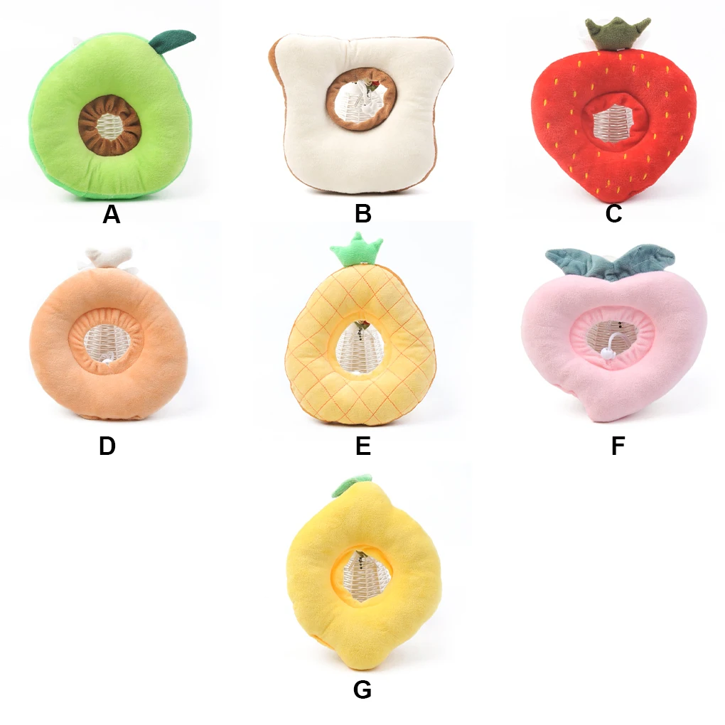 

Cat Neck Cone Wound Healing Fruit Shaped Feeding Recovery Collar Kitten Cones