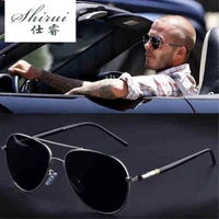 aviation metal frame quality oversized spring leg alloy men sunglasses polarized brand design pilot male sun glasses driving