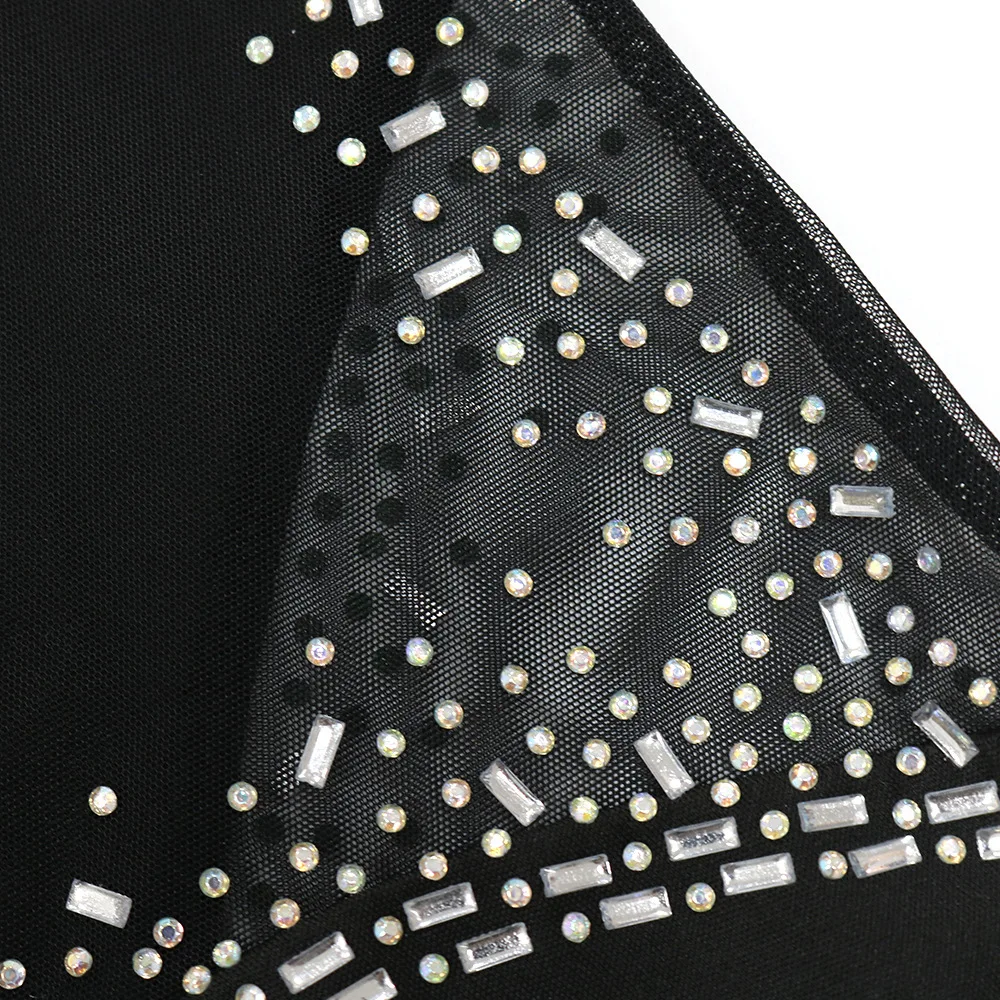 Women Sexy Sequins Evening Dress One Shoulder Long Sleeve Backless Nightclub Dress Fashion Bodycon Hollow  Mini Dresses