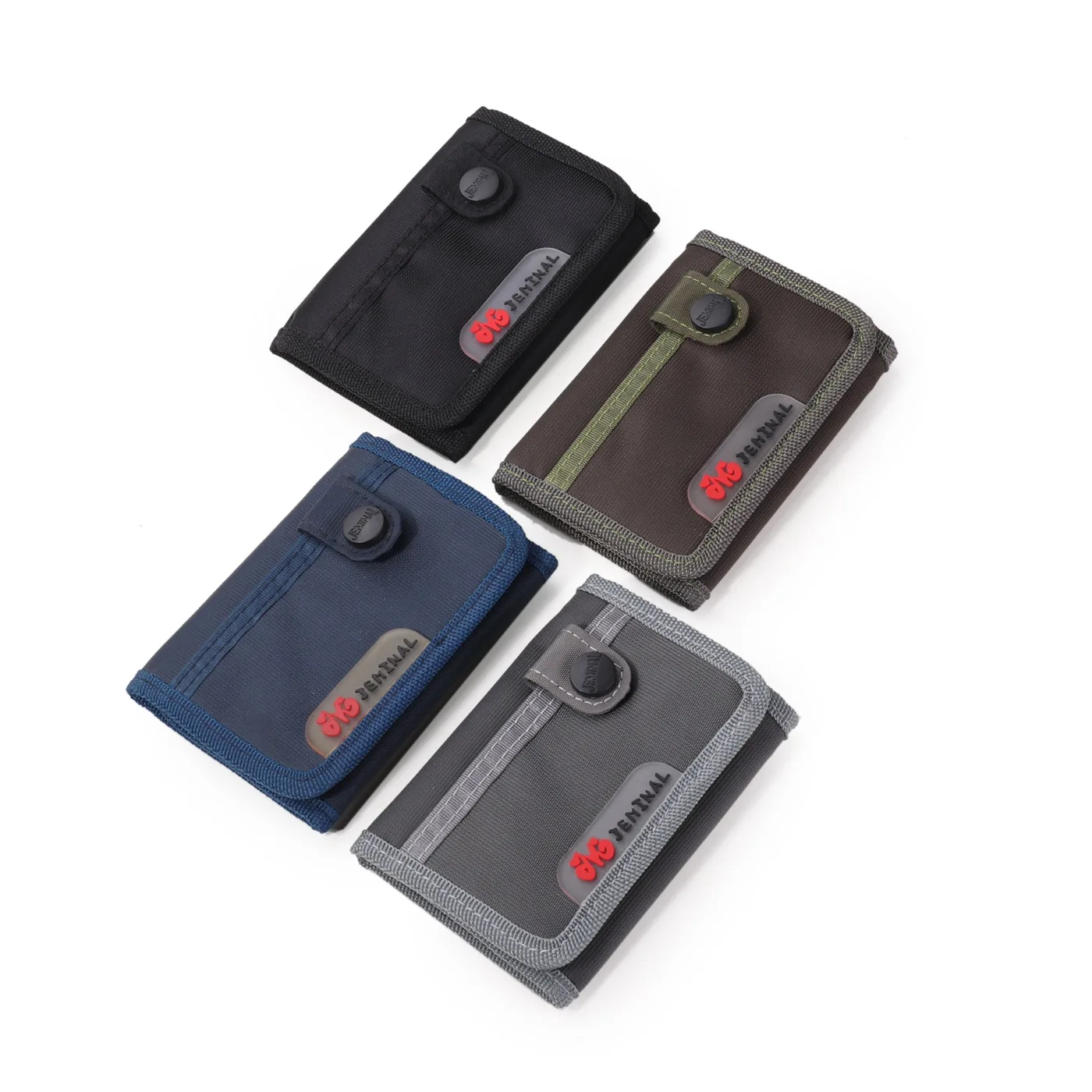 Мужские короткие кошельки на молнии холщовые мужские бумажники с застежкой