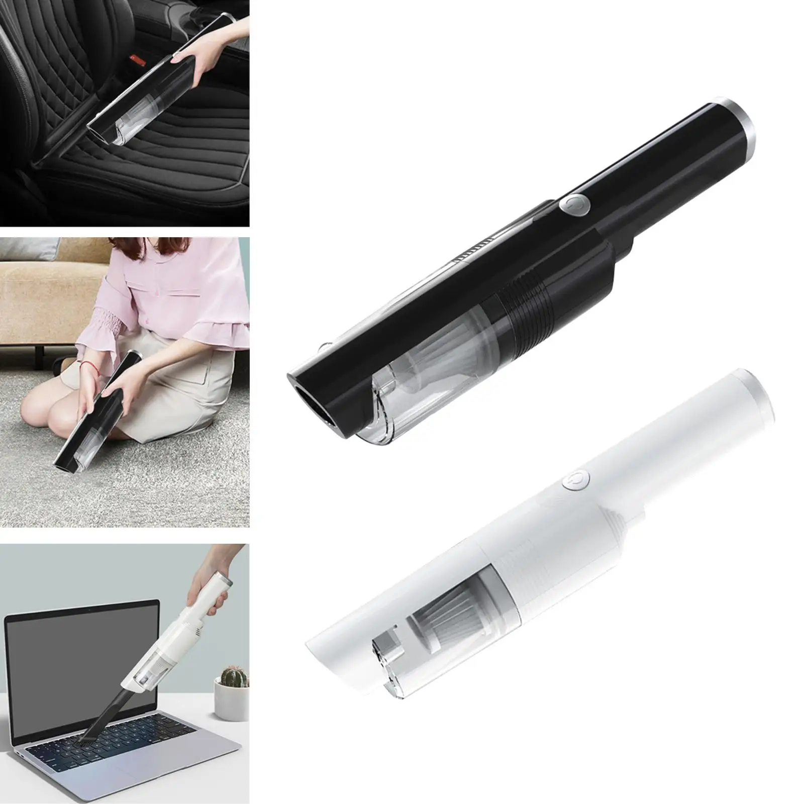 Автомобильный пылесос 120000 W Встроенный аккумулятор Компактный многоразовый