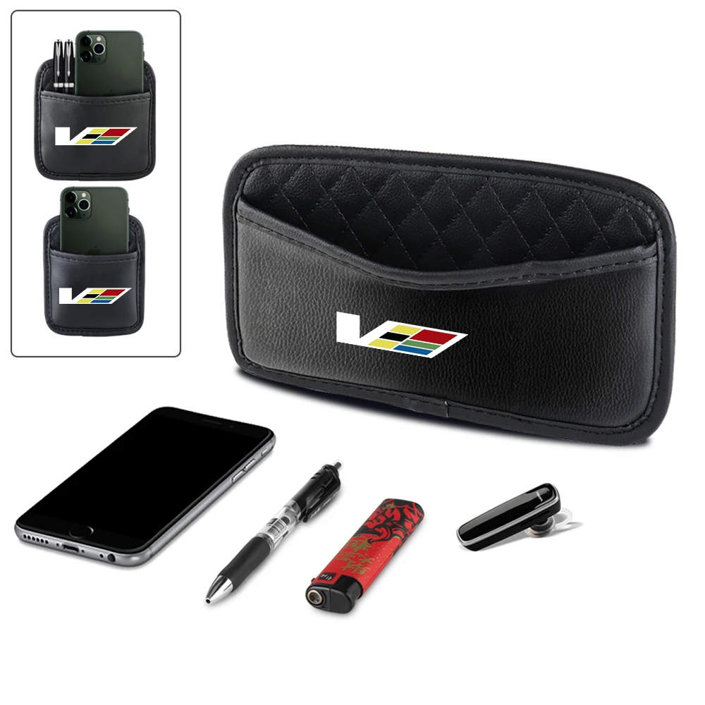

Retro Fashion PU Leather Storage Bag Car Organizer Artificial Leather Accessories For Cadillac XT4 CT4 XT5 CT5 XT6 CT6 CTS ATS