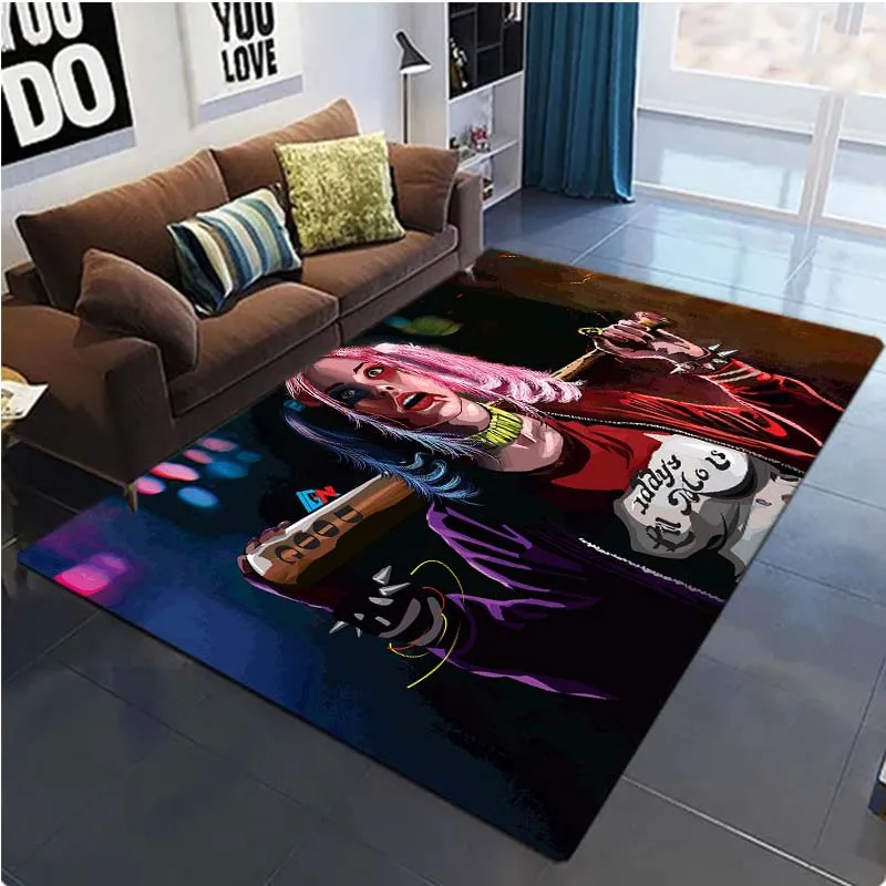 

Joker Girl Pattern Printed Living Room Carpet Floor Mat Anti slip and dustproof living room bedroom carpet floor mat rug