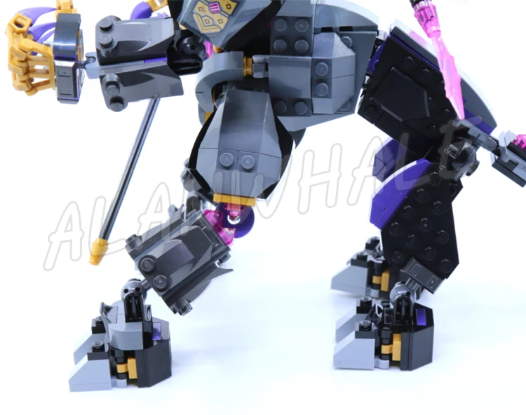 689 шт. Shinobi The Crystal King Posable Centaur Creature Wings Platform 61020 строительные блоки игрушки