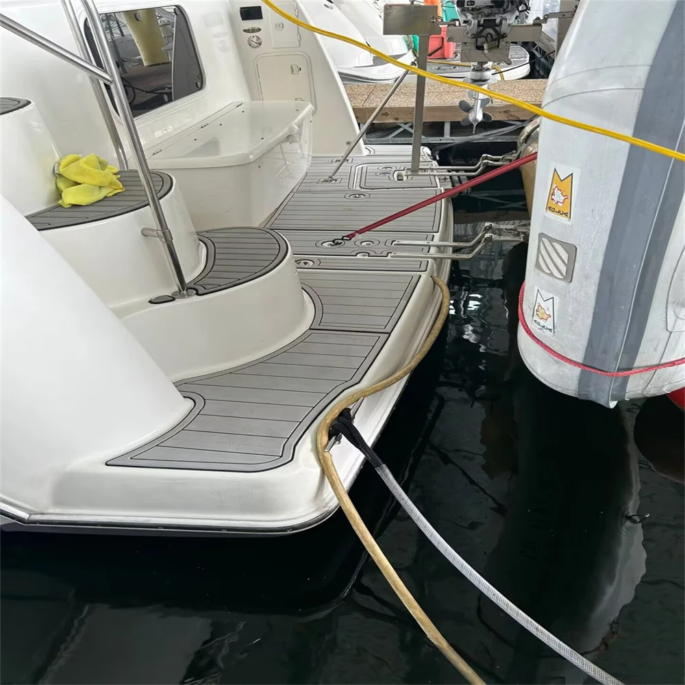 Фото 2006 Meridian 408 Swim Platform Step Pad Boat EVA Foam Faux Teak Deck Floor Mat SeaDek MarineMat Style Самоклеящийся g1a6 №3