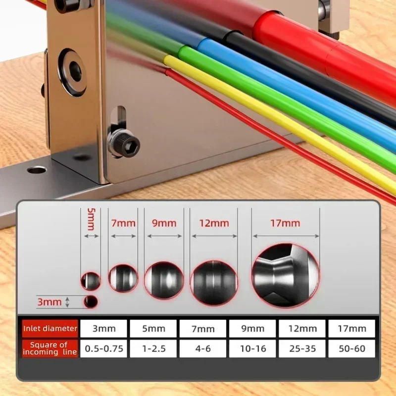 Фото Машина для зачистки проводов с быстрым брухтом, нержавеющие лезвия, идеально подходят для переработки медных проводов, емкость 0,5–60 мм2, машина для очистки кабеля №3