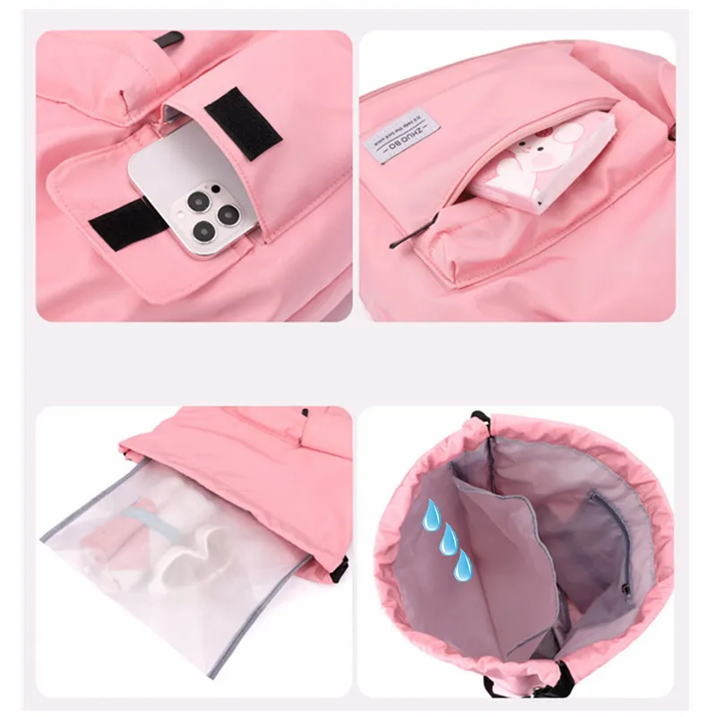 Female Sports Bags Men Fitness Accessories Large Nylon Basketball Rucksack Swimming Shoulder Bolsas Travel Women's Gym Backpack