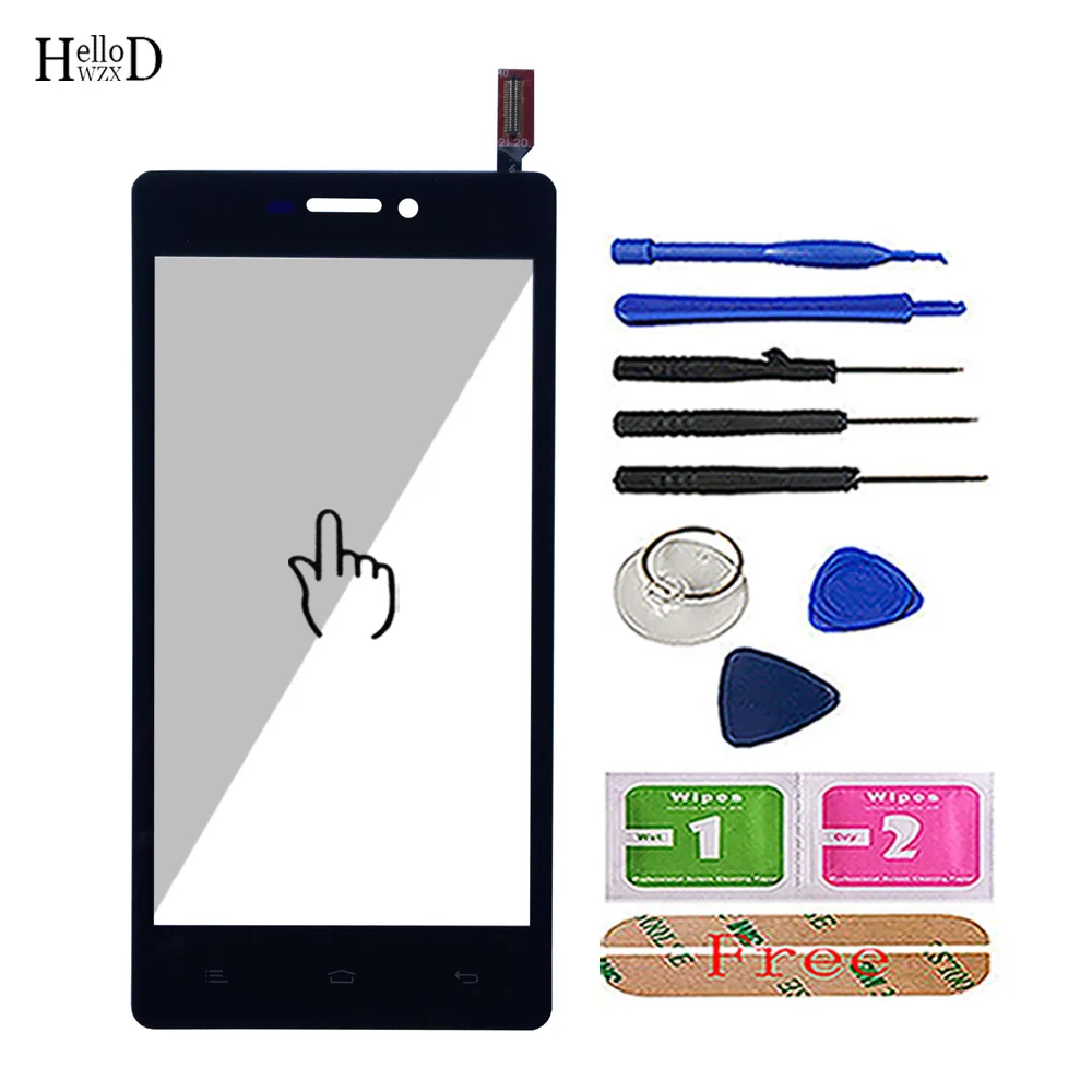 5 0 mobile sensor phone for fly iq4501 touch screen digitizer panel front glass replacement parts tools 3m glue free global shipping
