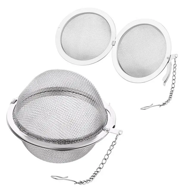 

Stainless Steel Tea Ball Stainless Steel Spice Strainer With Chain Versatile Mesh Filters For Seeping Coffees Iced Tea & Hot Tea