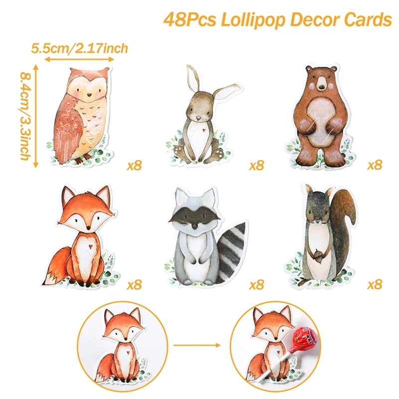 

Карточки для леденцов "Детские джунгли"