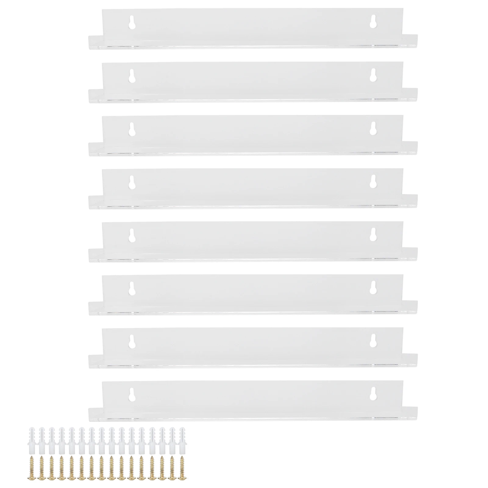 

8pcs Nail Polish Rack Save Space High Capacity Clear Nail Polish Holder for Nail Enamel