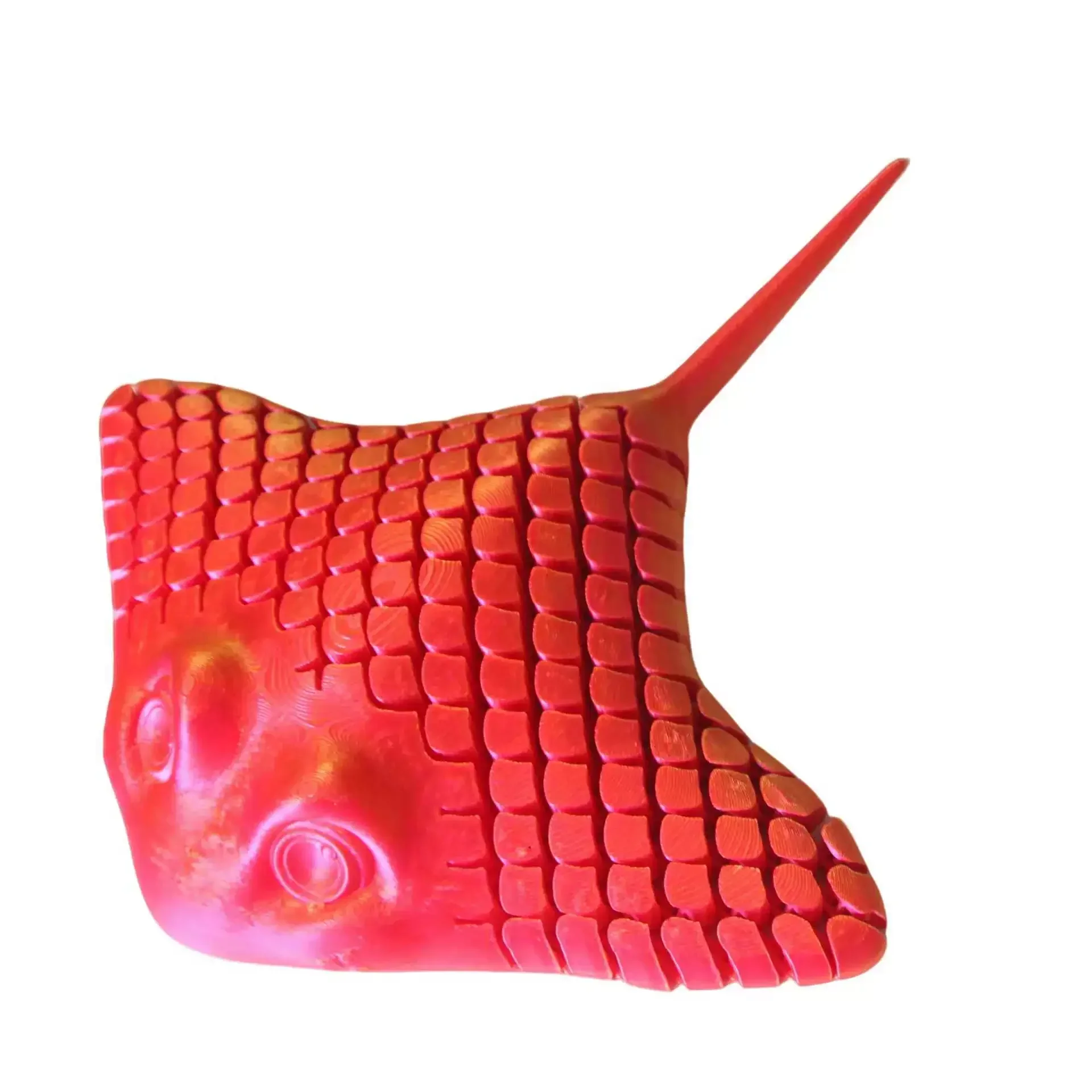 

Бионический рельефный стержень манты из растительного волокна