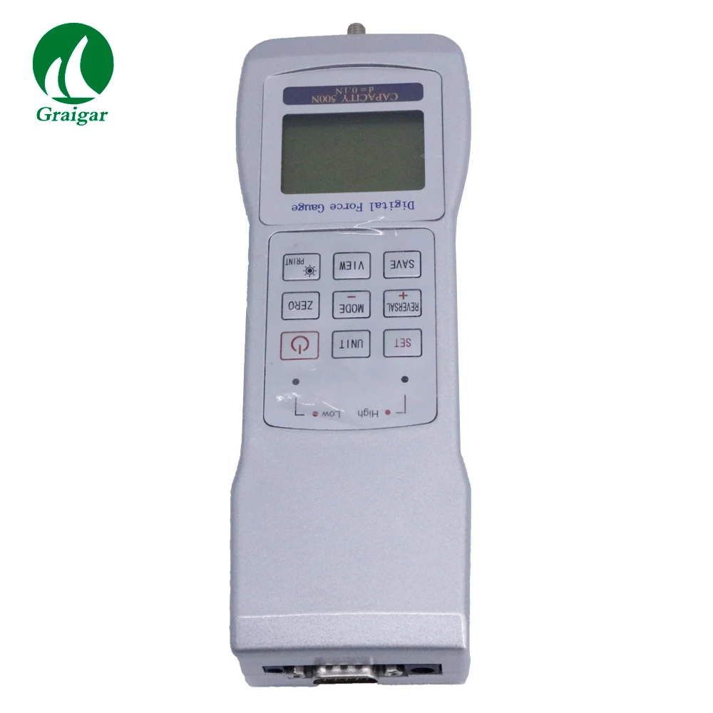 

HF-500 Portable Dynamometer Digital Push Pull Gauge (2-500N) With RS232