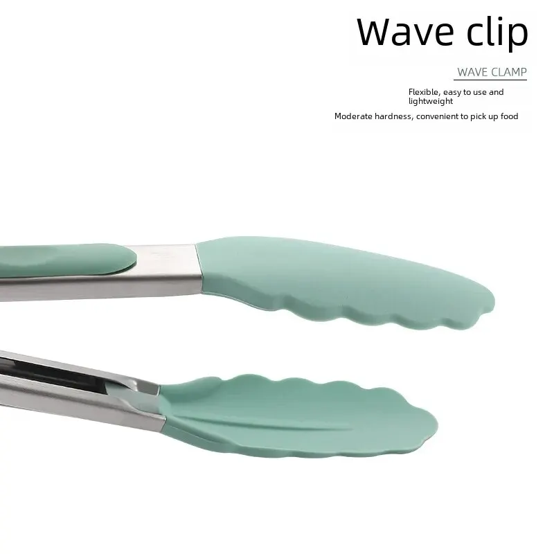 Силиконовые щипцы из нержавеющей стали термостойкие многофункциональные зажимы